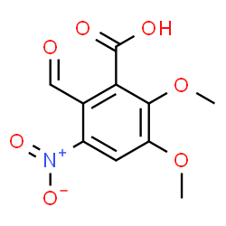 ChemSpider 2D Image | 2-Formyl-5,6-dimethoxy-3-nitrobenzoic acid | C10H9NO7