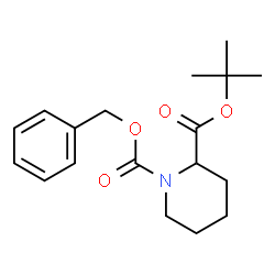 ChemSpider 2D Image | N-Cbz-2-Piperidinecarboxylic acid t-butyl ester | C18H25NO4