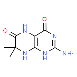 ChemSpider 2D Image | 7,8-DIHYDRO-7,7-DIMETHYL-6-HYDROXYPTERIN | C8H11N5O2