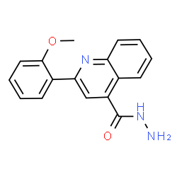 ChemSpider 2D Image | 2-(2-Methoxyphenyl)-4-quinolinecarbohydrazide | C17H15N3O2