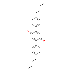 ChemSpider 2D Image | 2,5-Bis(4-butylphenyl)-1,4-benzoquinone | C26H28O2