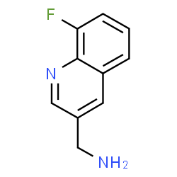 ChemSpider 2D Image | (8-fluoroquinolin-3-yl)methanamine | C10H9FN2