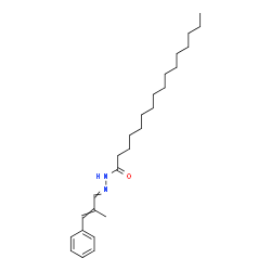 ChemSpider 2D Image | N'-(2-Methyl-3-phenyl-2-propen-1-ylidene)hexadecanehydrazide | C26H42N2O