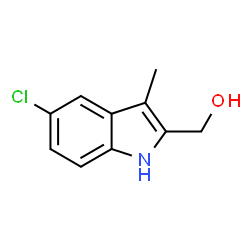 ChemSpider 2D Image | (5-Chloro-3-methyl-1H-indol-2-yl)methanol | C10H10ClNO