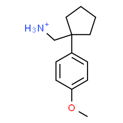 ChemSpider 2D Image | [1-(4-Methoxyphenyl)cyclopentyl]methanaminium | C13H20NO