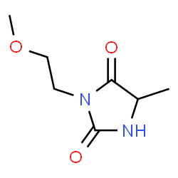 ChemSpider 2D Image | 3-(2-Methoxyethyl)-5-methyl-2,4-imidazolidinedione | C7H12N2O3