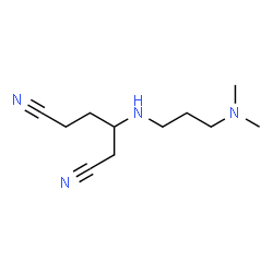ChemSpider 2D Image | 3-((3-(Dimethylamino)propyl)amino)hexanedinitrile | C11H20N4