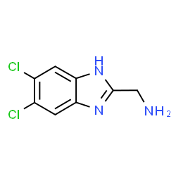 ChemSpider 2D Image | 1-(5,6-Dichloro-1H-benzimidazol-2-yl)methanamine | C8H7Cl2N3