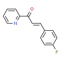ChemSpider 2D Image | (2E)-3-(4-Fluorophenyl)-1-(2-pyridinyl)-2-propen-1-one | C14H10FNO