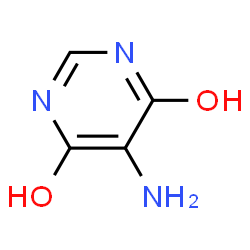 ChemSpider 2D Image | 5-aminopyrimidine-4,6-diol | C4H5N3O2