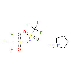 ChemSpider 2D Image | pyrrolidinium bis{(trifluoromethyl)sulfonyl}amide | C6H10F6N2O4S2