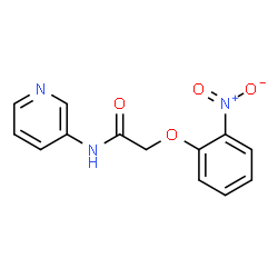 ChemSpider 2D Image | 2-(2-Nitrophenoxy)-N-(3-pyridinyl)acetamide | C13H11N3O4