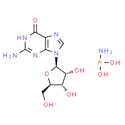 ChemSpider 2D Image | guanosine phosphoramidite | C10H17N6O7P