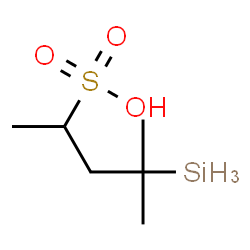 ChemSpider 2D Image | 2,2-dimethylsilapentane-4-sulfonic acid | C6H16O3SSi