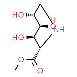 ChemSpider 2D Image | 2,6-dideoxy-2,6-imino-d-mannonic acid methyl ester | C7H13NO5