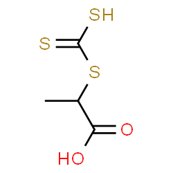 ChemSpider 2D Image | dithiocarboxysulfanyl propionic acid | C4H6O2S3