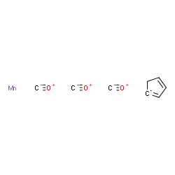 ChemSpider 2D Image | tricarbonyl cyclopentadienyl manganese | C8H5MnO3