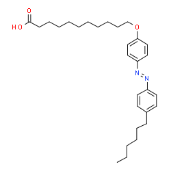 ChemSpider 2D Image | 11-[4-(4-hexylphenylazo)phenoxy]undecanoic acid | C29H42N2O3