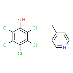 ChemSpider 2D Image | 4-methylpyridine pentachlorophenol | C12H8Cl5NO