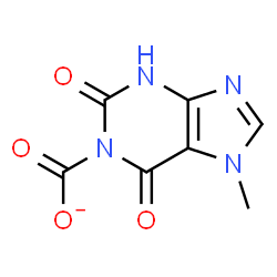 ChemSpider 2D Image | 7-methylxanthinate | C7H5N4O4