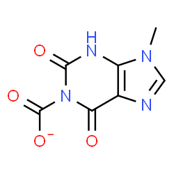 ChemSpider 2D Image | 9-methylxanthinate | C7H5N4O4