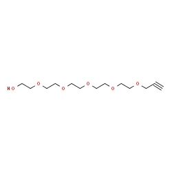 ChemSpider 2D Image | 3,6,9,12,15-Pentaoxaoctadec-17-yn-1-ol | C13H24O6