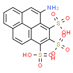 ChemSpider 2D Image | aminopyrene trisulfonic acid | C16H11NO9S3
