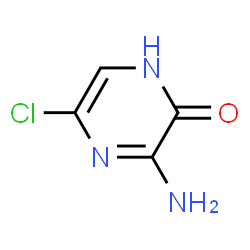 ChemSpider 2D Image | 3-Amino-5-chloro-2(1H)-pyrazinone | C4H4ClN3O
