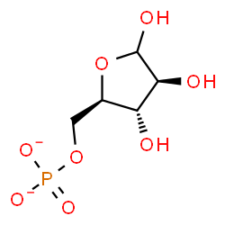ChemSpider 2D Image | d-arabinofuranose 5-phosphate | C5H9O8P