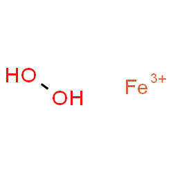 ChemSpider 2D Image | Hydrogen peroxide, iron(3+) salt (1:1) | H2FeO2