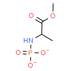 ChemSpider 2D Image | Methyl N-phosphonatoalaninate | C4H8NO5P