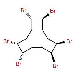 ChemSpider 2D Image | (-)-gamma-HBCD | C12H18Br6