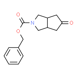 ChemSpider 2D Image | Benzyl 5-oxohexahydrocyclopenta[c]pyrrole-2(1H)-carboxylate | C15H17NO3