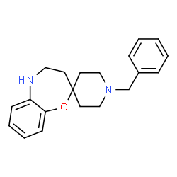 ChemSpider 2D Image | 1'-Benzyl-4,5-dihydro-3H-spiro[1,5-benzoxazepine-2,4'-piperidine] | C20H24N2O