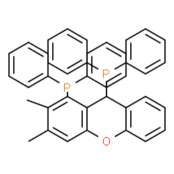 ChemSpider 2D Image | (2,3-Dimethyl-9H-xanthene-1,9-diyl)bis(diphenylphosphine) | C39H32OP2