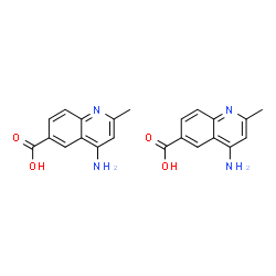 ChemSpider 2D Image | 4-amino-2-methyl-quinoline-6-carboxylic acid | C22H20N4O4