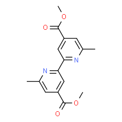 ChemSpider 2D Image | Dimethyl 6,6'-dimethyl-2,2'-bipyridine-4,4'-dicarboxylate | C16H16N2O4