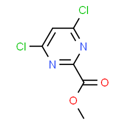 ChemSpider 2D Image | Methyl 4,6-dichloro-2-pyrimidinecarboxylate | C6H4Cl2N2O2