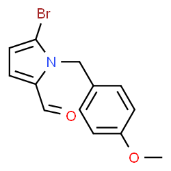ChemSpider 2D Image | 5-Bromo-1-(4-methoxybenzyl)-1H-pyrrole-2-carbaldehyde | C13H12BrNO2