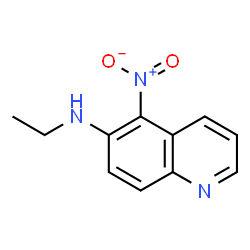 ChemSpider 2D Image | N-Ethyl-5-nitro-6-quinolinamine | C11H11N3O2