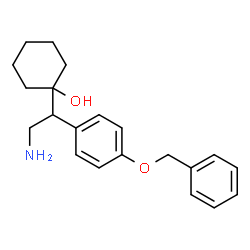 ChemSpider 2D Image | 1-{2-Amino-1-[4-(benzyloxy)phenyl]ethyl}cyclohexanol | C21H27NO2
