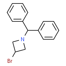 ChemSpider 2D Image | 1-Benzhydryl-3-Bromoazetidine | C16H16BrN
