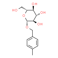 ChemSpider 2D Image | 4-Methylbenzyl beta-D-glucopyranoside | C14H20O6