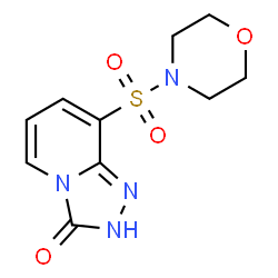 ChemSpider 2D Image | 8-(4-Morpholinylsulfonyl)[1,2,4]triazolo[4,3-a]pyridin-3(2H)-one | C10H12N4O4S
