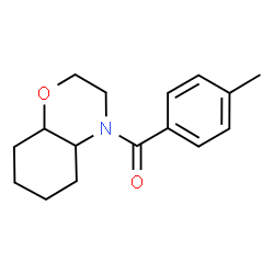 ChemSpider 2D Image | (4-Methylphenyl)(octahydro-4H-1,4-benzoxazin-4-yl)methanone | C16H21NO2