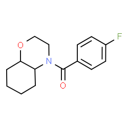 ChemSpider 2D Image | (4-Fluorophenyl)(octahydro-4H-1,4-benzoxazin-4-yl)methanone | C15H18FNO2