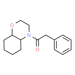ChemSpider 2D Image | 1-(Octahydro-4H-1,4-benzoxazin-4-yl)-2-phenylethanone | C16H21NO2