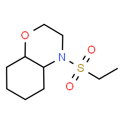 ChemSpider 2D Image | 4-(Ethylsulfonyl)octahydro-2H-1,4-benzoxazine | C10H19NO3S