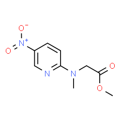 ChemSpider 2D Image | Methyl N-methyl-N-(5-nitro-2-pyridinyl)glycinate | C9H11N3O4