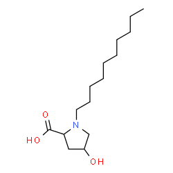 ChemSpider 2D Image | 1-Decyl-4-hydroxyproline | C15H29NO3